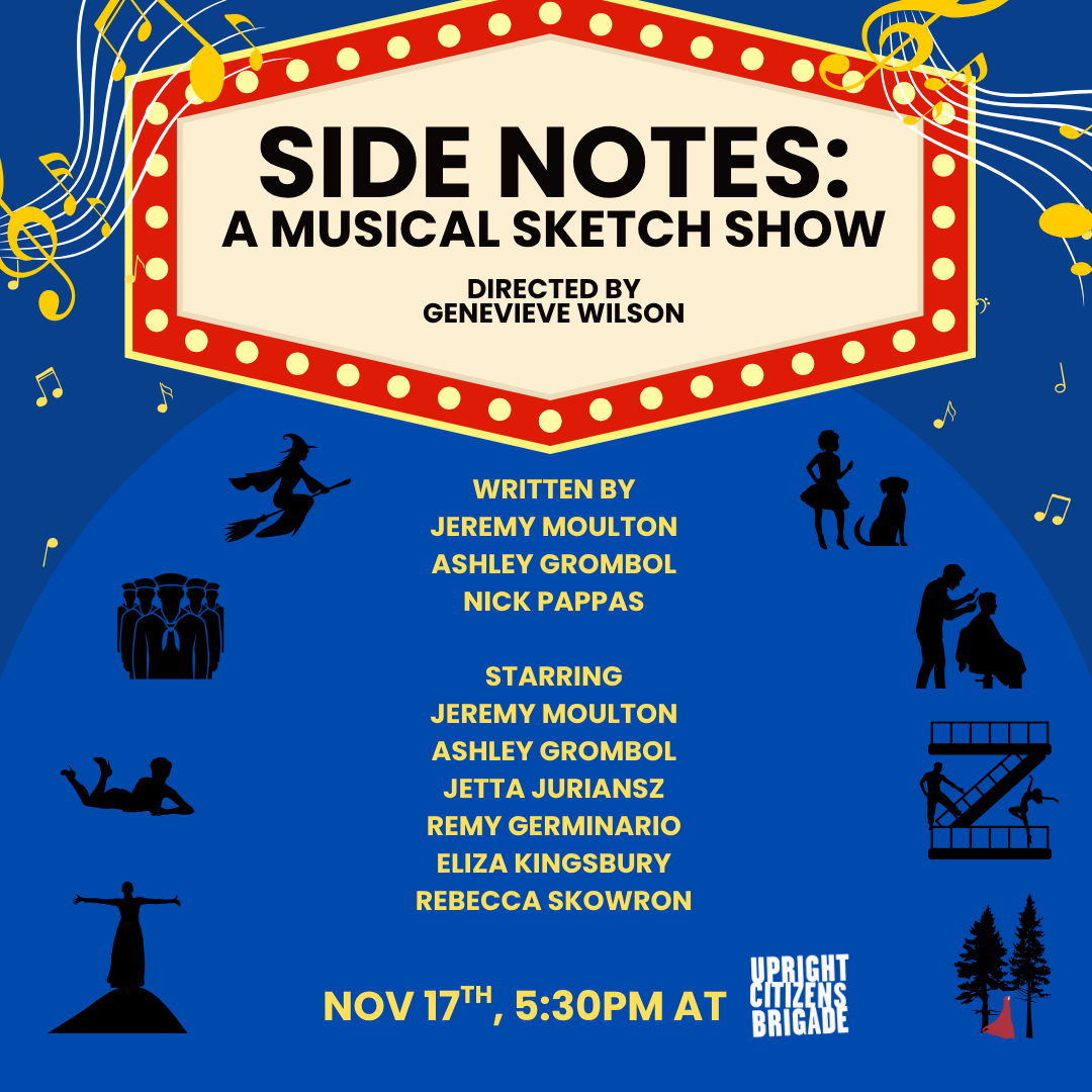 Side Notes — promotional image for the new musical